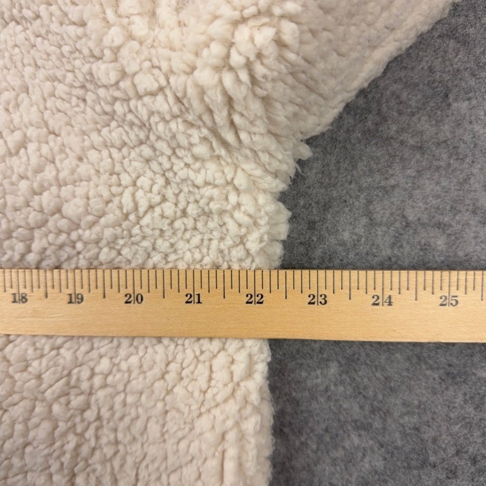 Athleta Jacket Womens Small Cream In The Clouds Fleece Sherpa Full Zip Cozy Warm - Picture 8 of 12